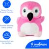 The Petting Zoo Monkey Stuffed Animal Plushie, Gifts for Kids, Puffimalz Zoologee Plush Toy, 17 in(Flamingo)