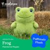 The Petting Zoo Monkey Stuffed Animal Plushie, Gifts for Kids, Puffimalz Zoologee Plush Toy, 17 in(Frog)