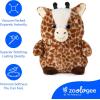 The Petting Zoo Monkey Stuffed Animal Plushie, Gifts for Kids, Puffimalz Zoologee Plush Toy, 17 in(Giraffe)