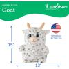 The Petting Zoo Monkey Stuffed Animal Plushie, Gifts for Kids, Puffimalz Zoologee Plush Toy, 17 in(Goat)