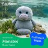 The Petting Zoo Monkey Stuffed Animal Plushie, Gifts for Kids, Puffimalz Zoologee Plush Toy, 17 in(Manatee)