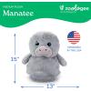 The Petting Zoo Monkey Stuffed Animal Plushie, Gifts for Kids, Puffimalz Zoologee Plush Toy, 17 in(Manatee)
