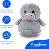 The Petting Zoo Monkey Stuffed Animal Plushie, Gifts for Kids, Puffimalz Zoologee Plush Toy, 17 in(Manatee)