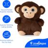 The Petting Zoo Monkey Stuffed Animal Plushie, Gifts for Kids, Puffimalz Zoologee Plush Toy, 17 in(Monkey)