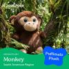 The Petting Zoo Monkey Stuffed Animal Plushie, Gifts for Kids, Puffimalz Zoologee Plush Toy, 17 in(Monkey)