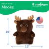 The Petting Zoo Monkey Stuffed Animal Plushie, Gifts for Kids, Puffimalz Zoologee Plush Toy, 17 in(Moose)