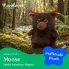 The Petting Zoo Monkey Stuffed Animal Plushie, Gifts for Kids, Puffimalz Zoologee Plush Toy, 17 in(Moose)
