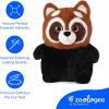 The Petting Zoo Monkey Stuffed Animal Plushie, Gifts for Kids, Puffimalz Zoologee Plush Toy, 17 in(Red Panda)