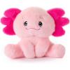 The Petting Zoo Fennec Fox Stuffed Animal Plushie, Gifts for Kids, Snugletz Zoologee Plush Toy, 7 in(Axolotl)