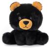 The Petting Zoo Fennec Fox Stuffed Animal Plushie, Gifts for Kids, Snugletz Zoologee Plush Toy, 7 in(Black Bear)