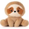 The Petting Zoo Fennec Fox Stuffed Animal Plushie, Gifts for Kids, Snugletz Zoologee Plush Toy, 7 in(Sloth)