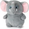 The Petting Zoo Monkey Stuffed Animal Plushie, Gifts for Kids, Puffimalz Zoologee Plush Toy, 17 in(Elephant)