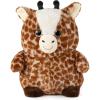 The Petting Zoo Monkey Stuffed Animal Plushie, Gifts for Kids, Puffimalz Zoologee Plush Toy, 17 in(Giraffe)