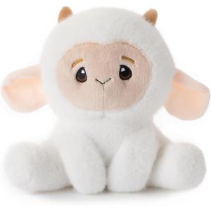 The Petting Zoo Fennec Fox Stuffed Animal Plushie, Gifts for Kids, Snugletz Zoologee Plush Toy, 7 in(Lamb)
