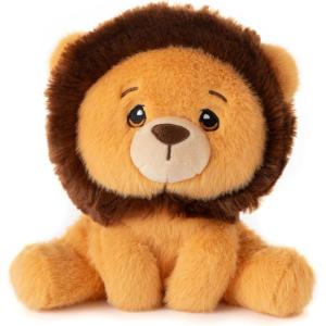 The Petting Zoo Fennec Fox Stuffed Animal Plushie, Gifts for Kids, Snugletz Zoologee Plush Toy, 7 in(Lion)