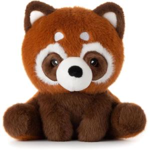 The Petting Zoo Fennec Fox Stuffed Animal Plushie, Gifts for Kids, Snugletz Zoologee Plush Toy, 7 in(Red Panda)