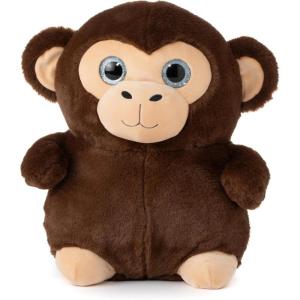 The Petting Zoo Monkey Stuffed Animal Plushie, Gifts for Kids, Puffimalz Zoologee Plush Toy, 17 in(Monkey)