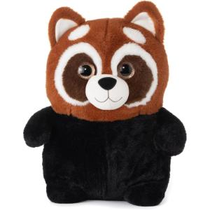 The Petting Zoo Monkey Stuffed Animal Plushie, Gifts for Kids, Puffimalz Zoologee Plush Toy, 17 in(Red Panda)