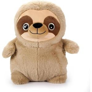 The Petting Zoo Monkey Stuffed Animal Plushie, Gifts for Kids, Puffimalz Zoologee Plush Toy, 17 in(Sloth)