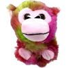The Petting Zoo Tie Die Monkey Stuffed Animal Plushie Slap Bracelet, Gifts for Kids, Slapstix Wildlife Animals, Monkey Snap Bracelets, 9 inches (Purple)(Pink Berry)