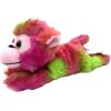 The Petting Zoo Tie Die Monkey Stuffed Animal Plushie Slap Bracelet, Gifts for Kids, Slapstix Wildlife Animals, Monkey Snap Bracelets, 9 inches (Purple)(Pink Berry)