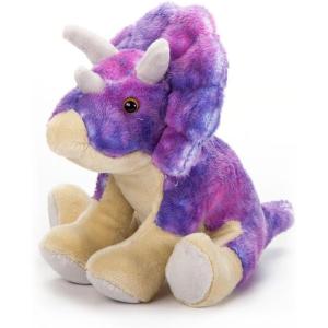 The Petting Zoo Triceratops Stuffed Animal Plushie, Gift for Kids, Dinosaur Animals, Triceratops Dinosaur Plush Toy with Sound, 8 inch
