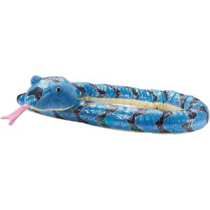 The Petting Zoo Sea Snake Stuffed Animal, Gifts for Kids, Snake Plush Toy, 54 inch (Orange)(Blue)